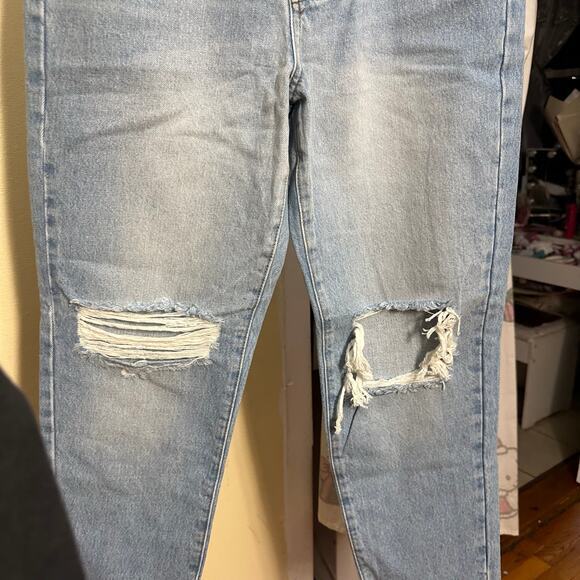 Urban Outfitters BDG Slim Straight Denim Jeans Size 28 High Waisted Distress - Picture 14 of 14